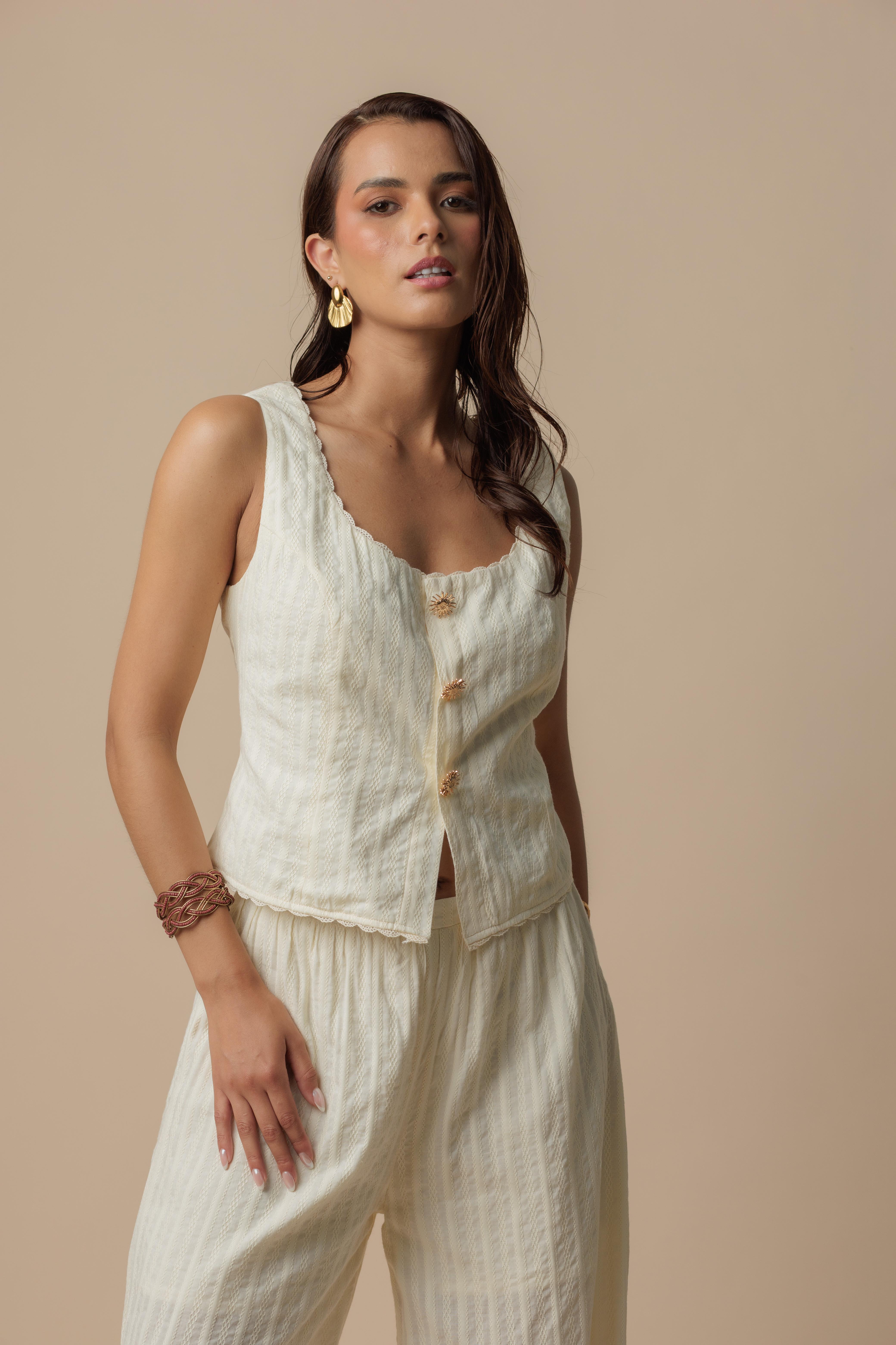 Blusa Solaria Mantequilla