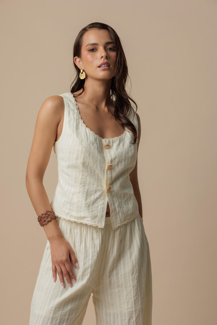 Blusa Solaria Mantequilla