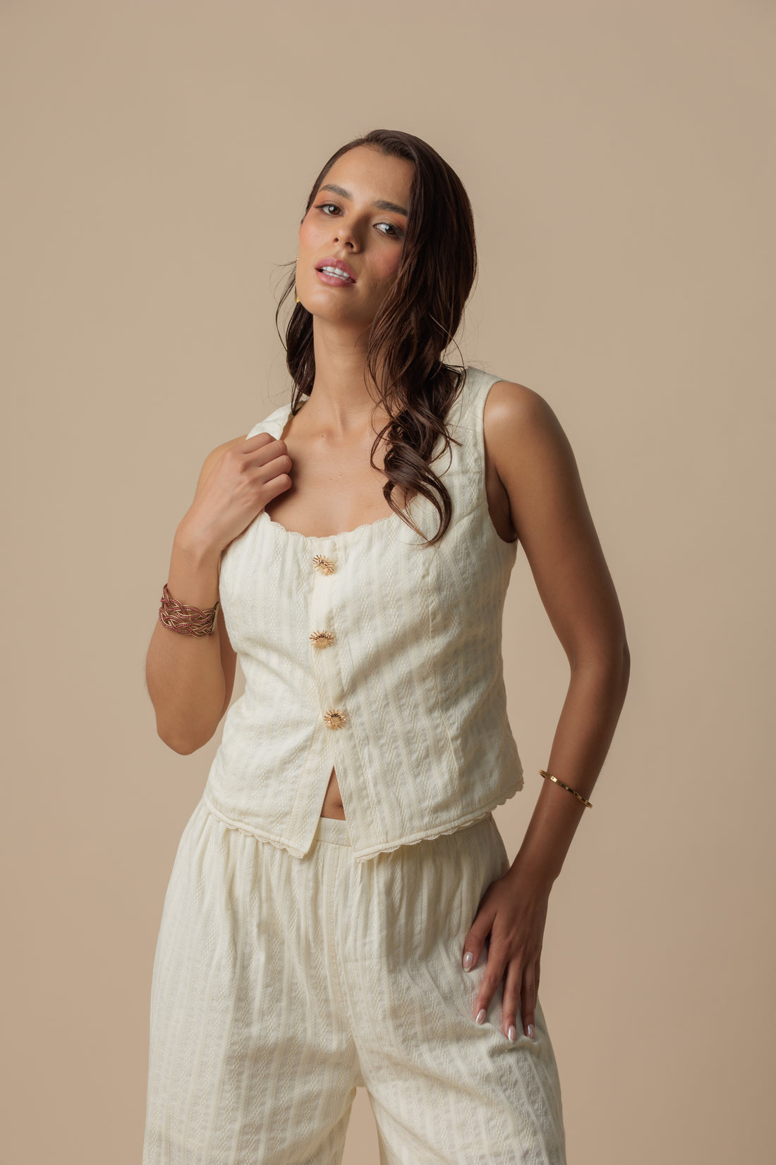 Blusa Solaria Mantequilla