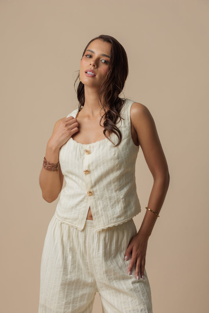 Blusa Solaria Mantequilla