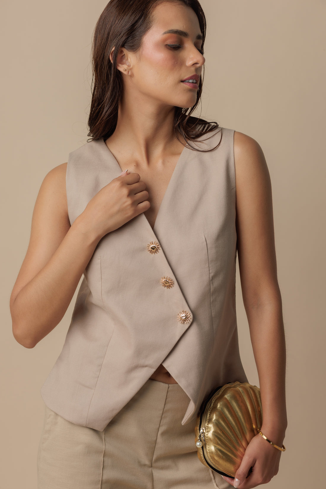 Chaleco sastre Solea Arena