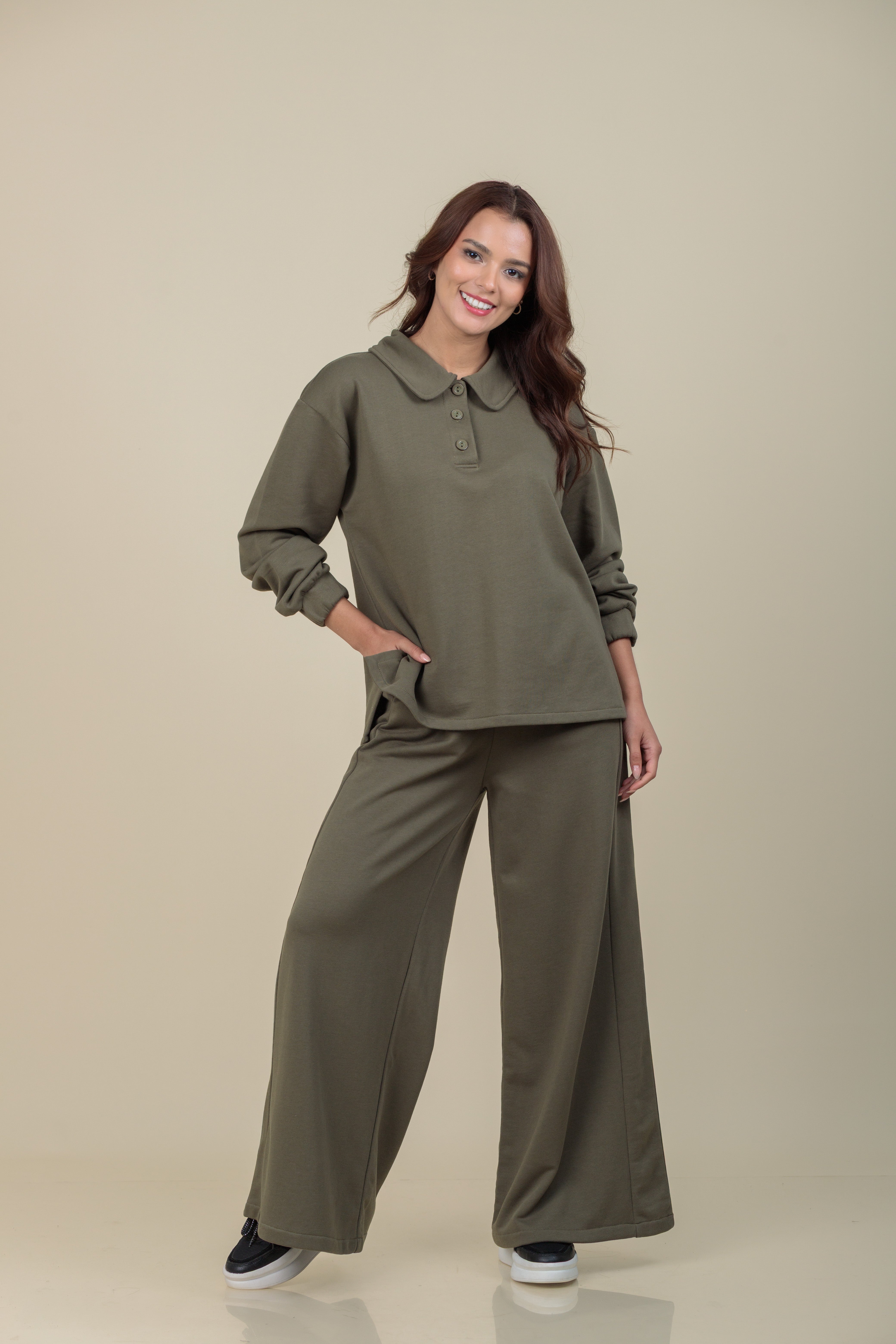 Pantalón Alba verde musgo