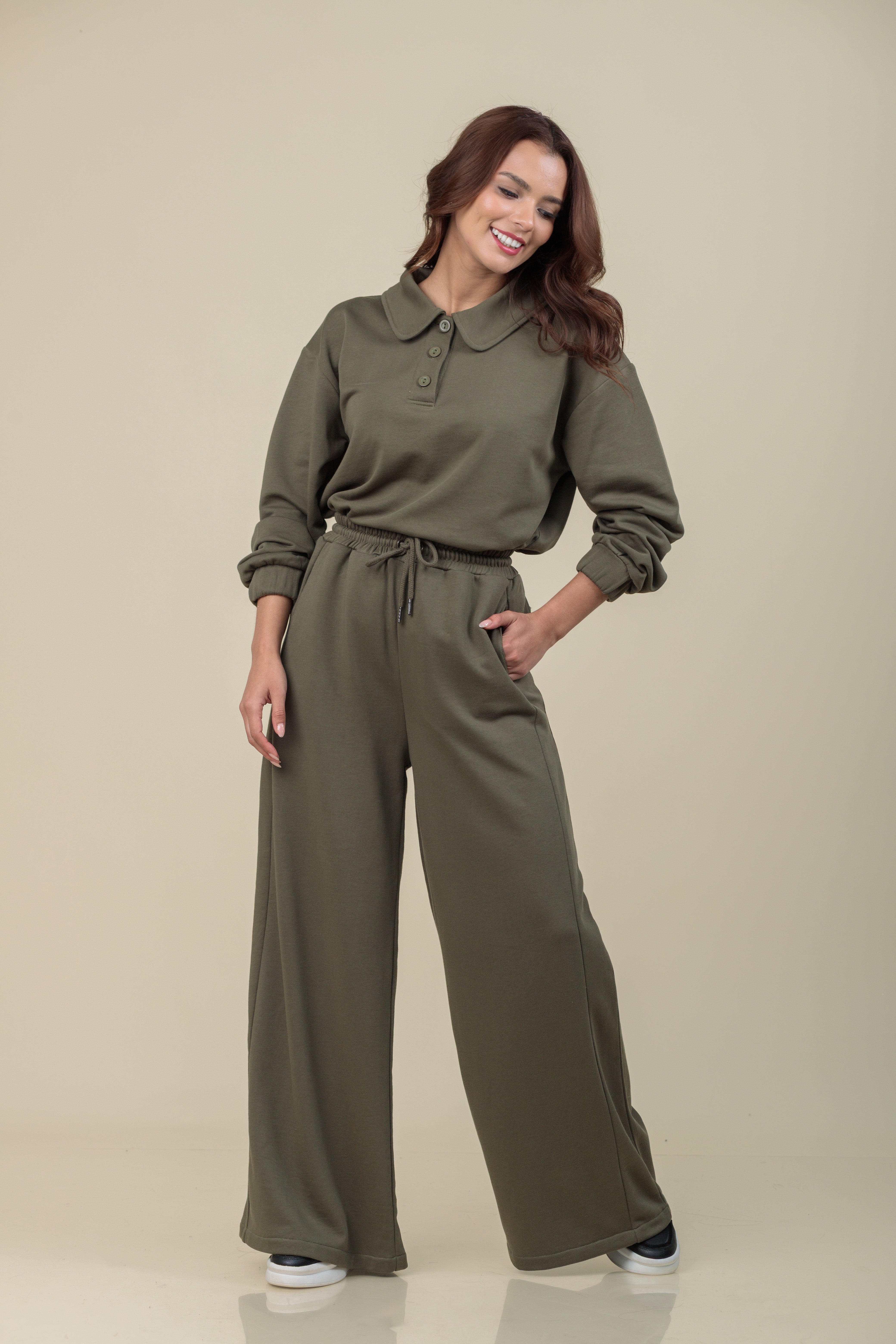 Pantalón Alba verde musgo