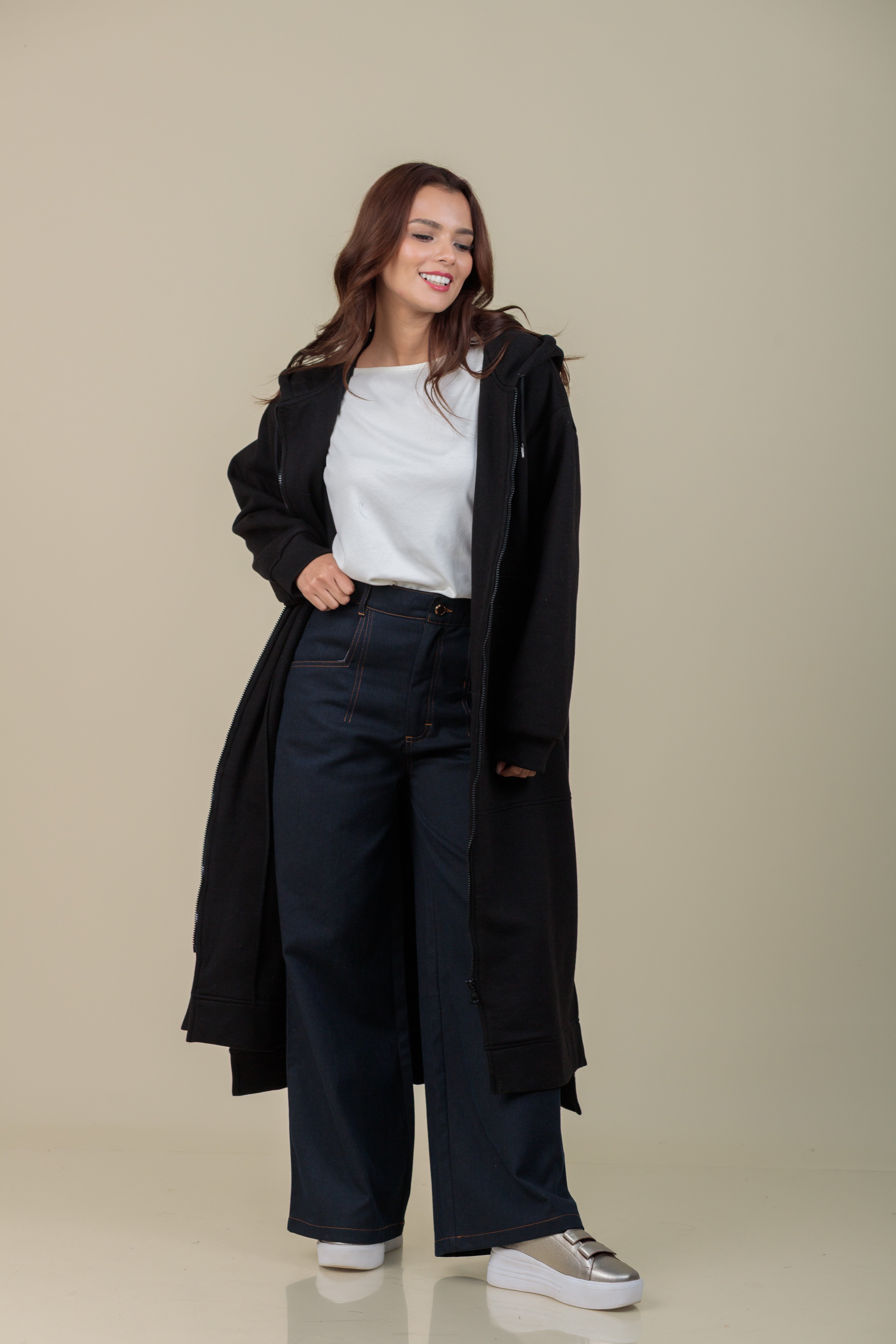 Maxi Hoodie Refugio negro