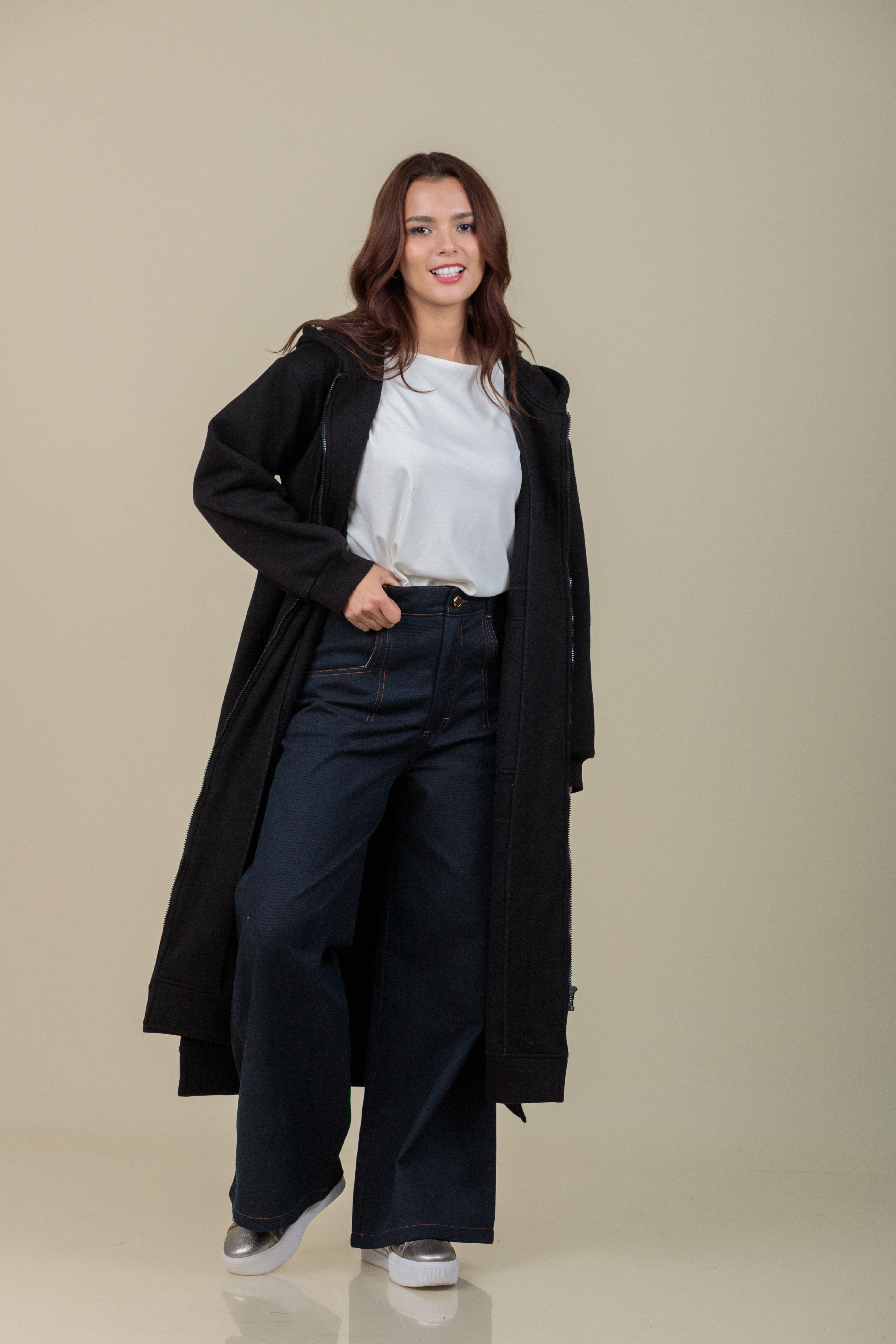 Maxi Hoodie Refugio negro