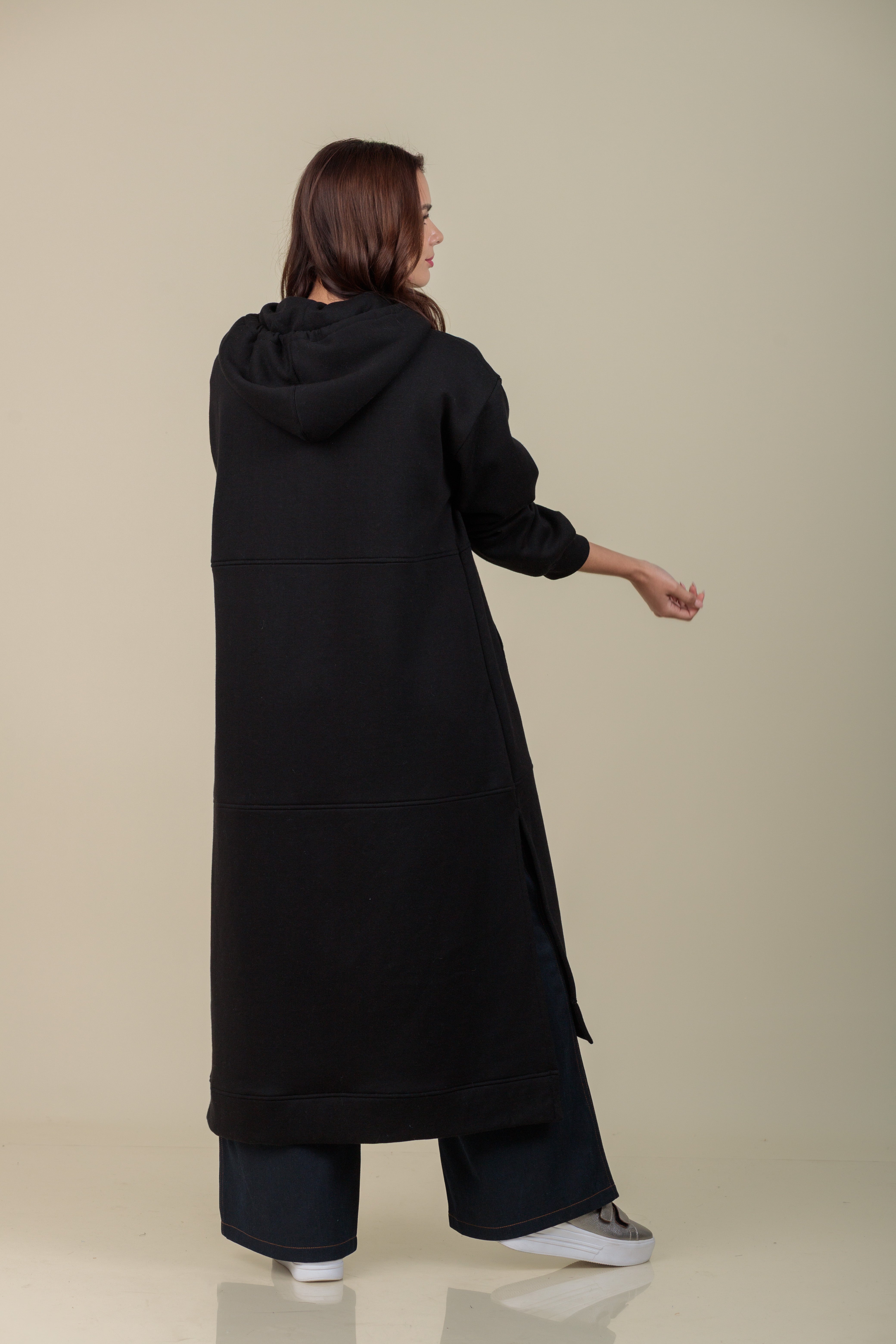 Maxi Hoodie Refugio negro