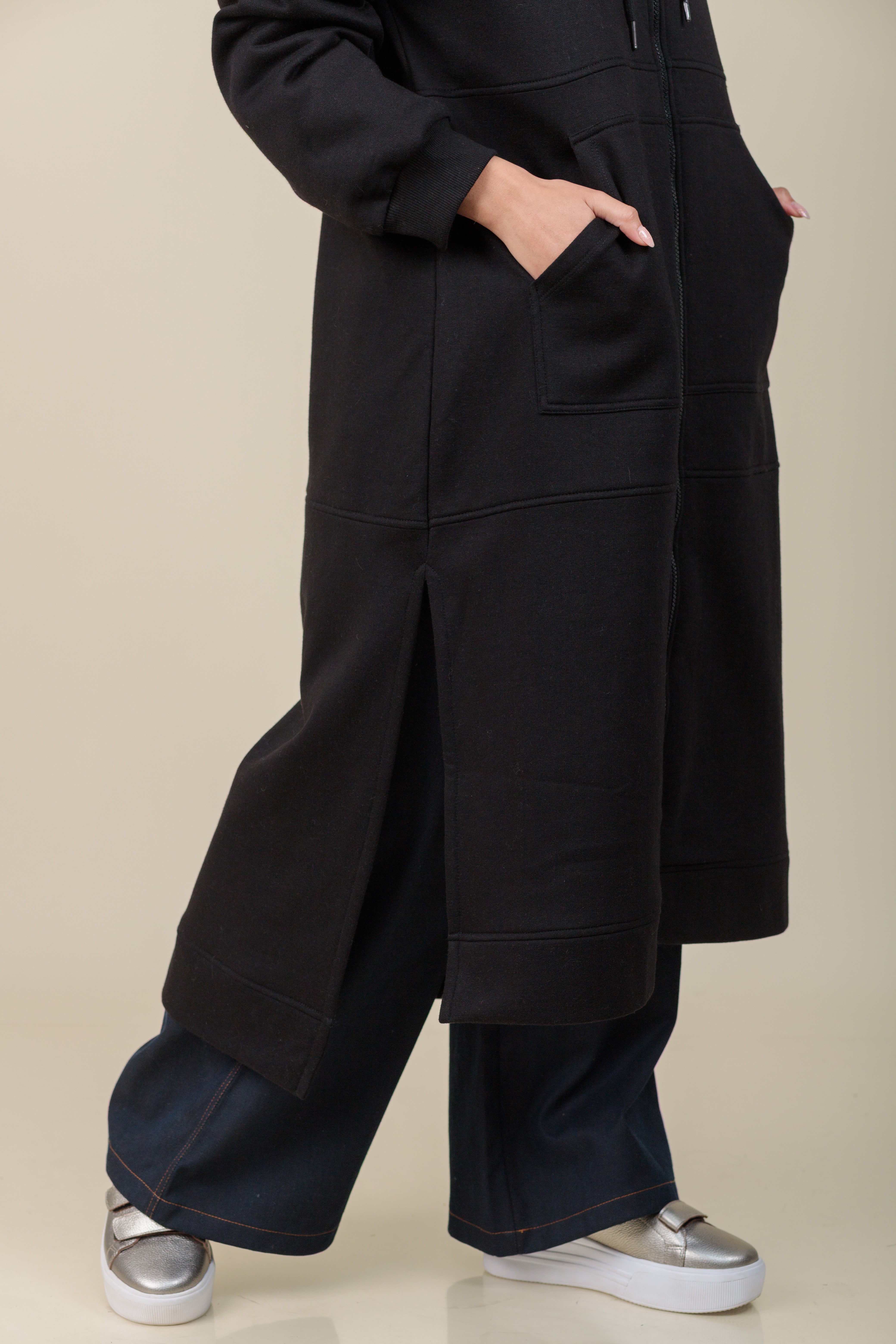 Maxi Hoodie Refugio negro