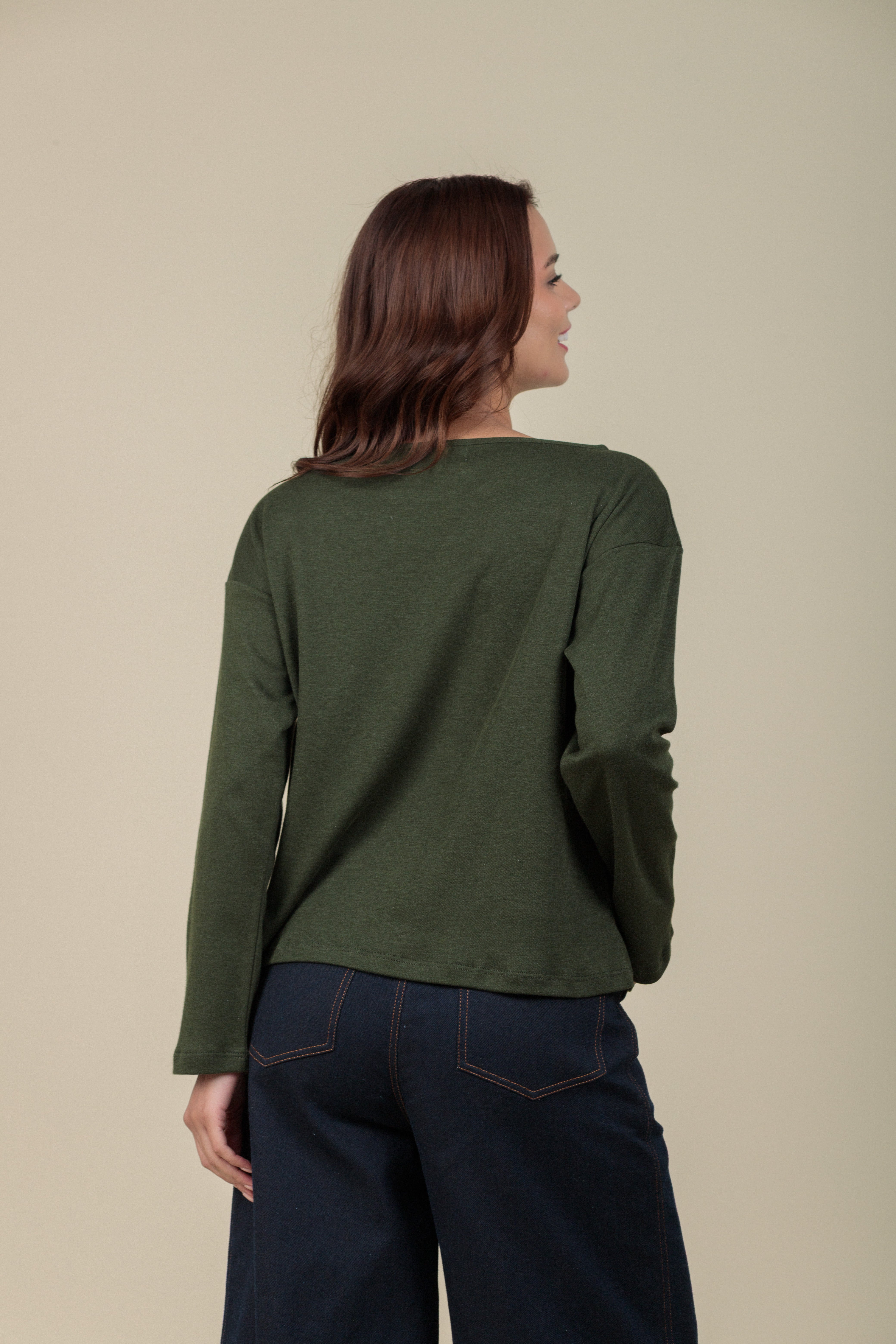 Polo ojal Ama verde bosque