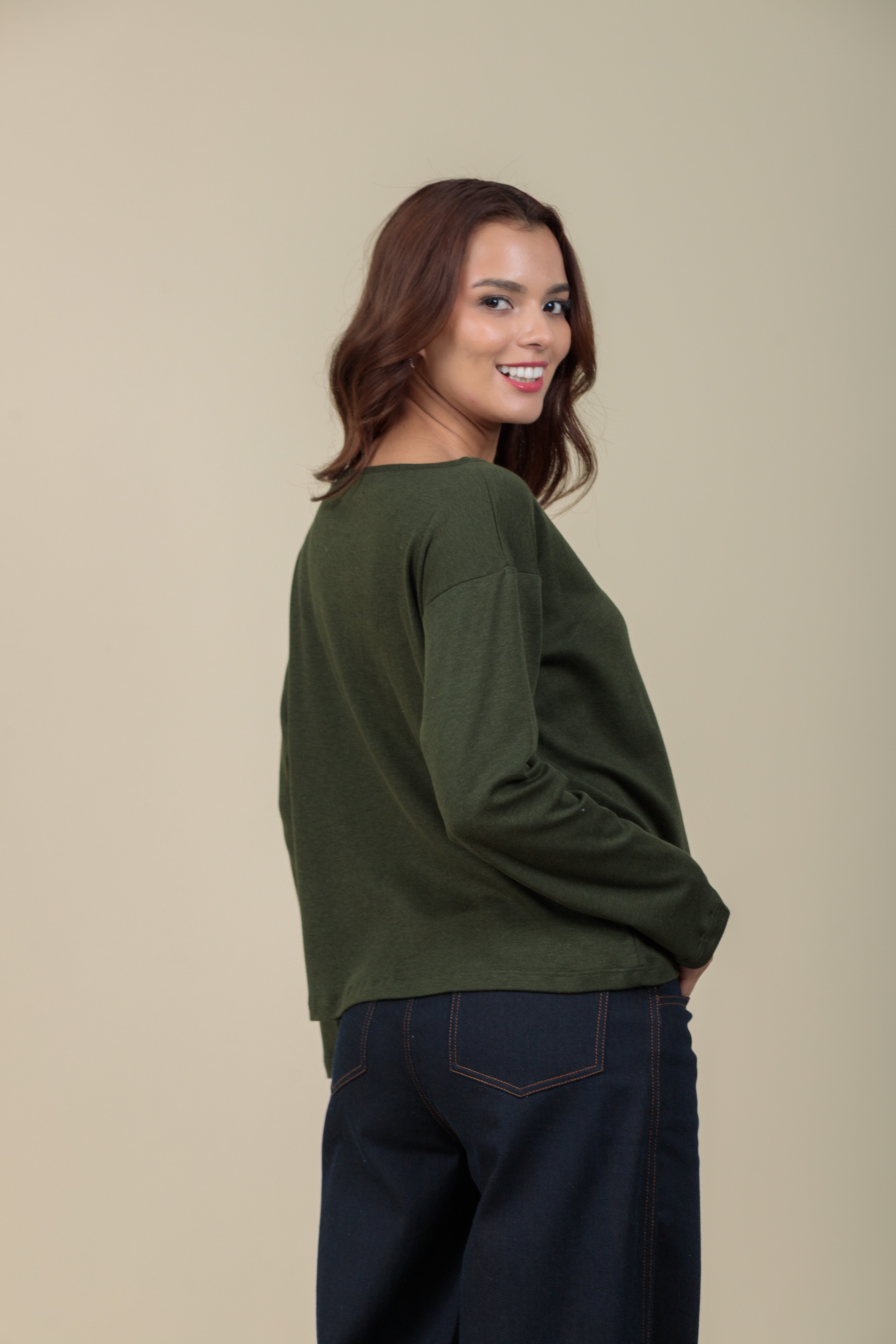 Polo ojal Ama verde bosque