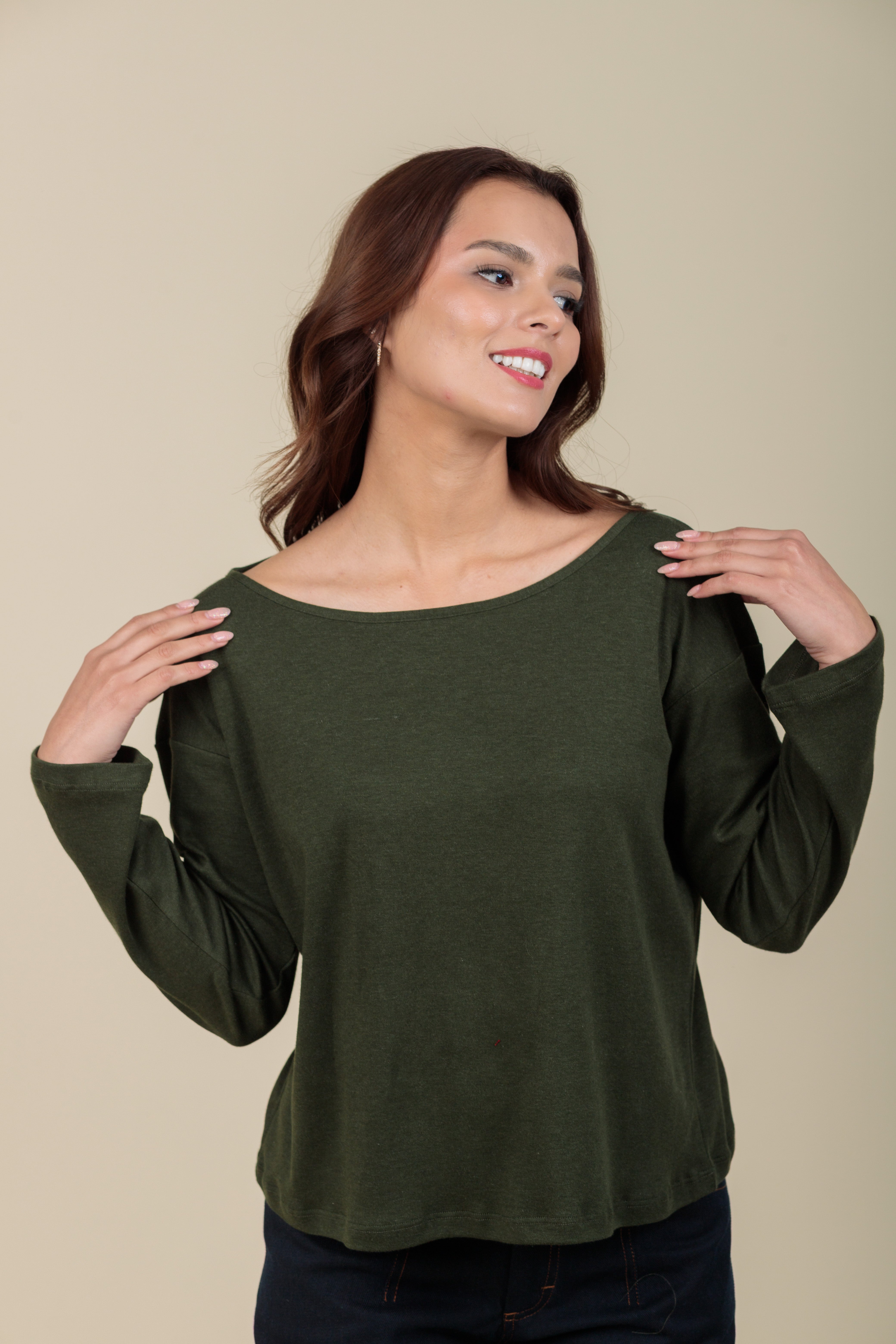 Polo ojal Ama verde bosque