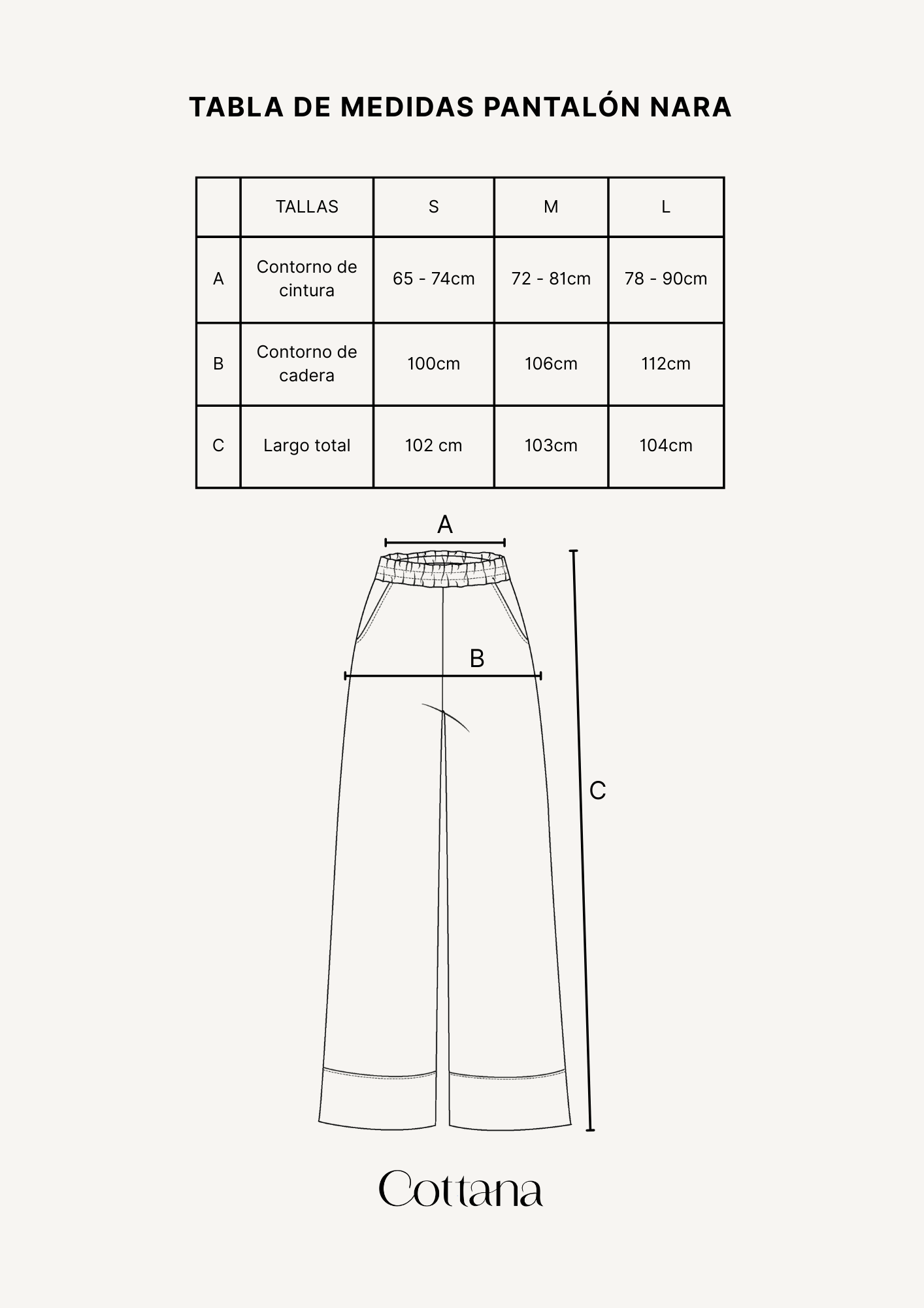 Pantalón Nara perla