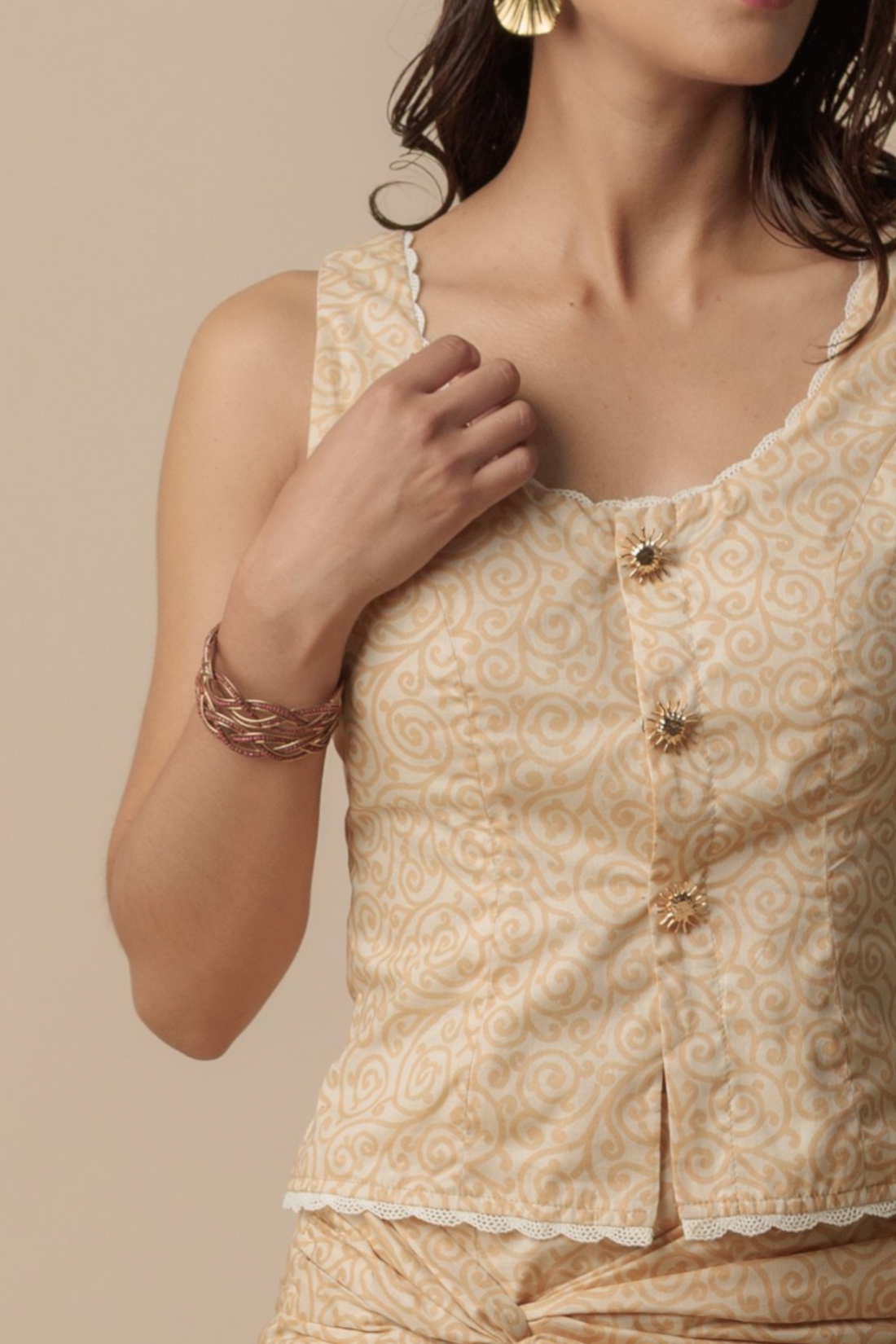 Blusa Solaria Print Filigrana