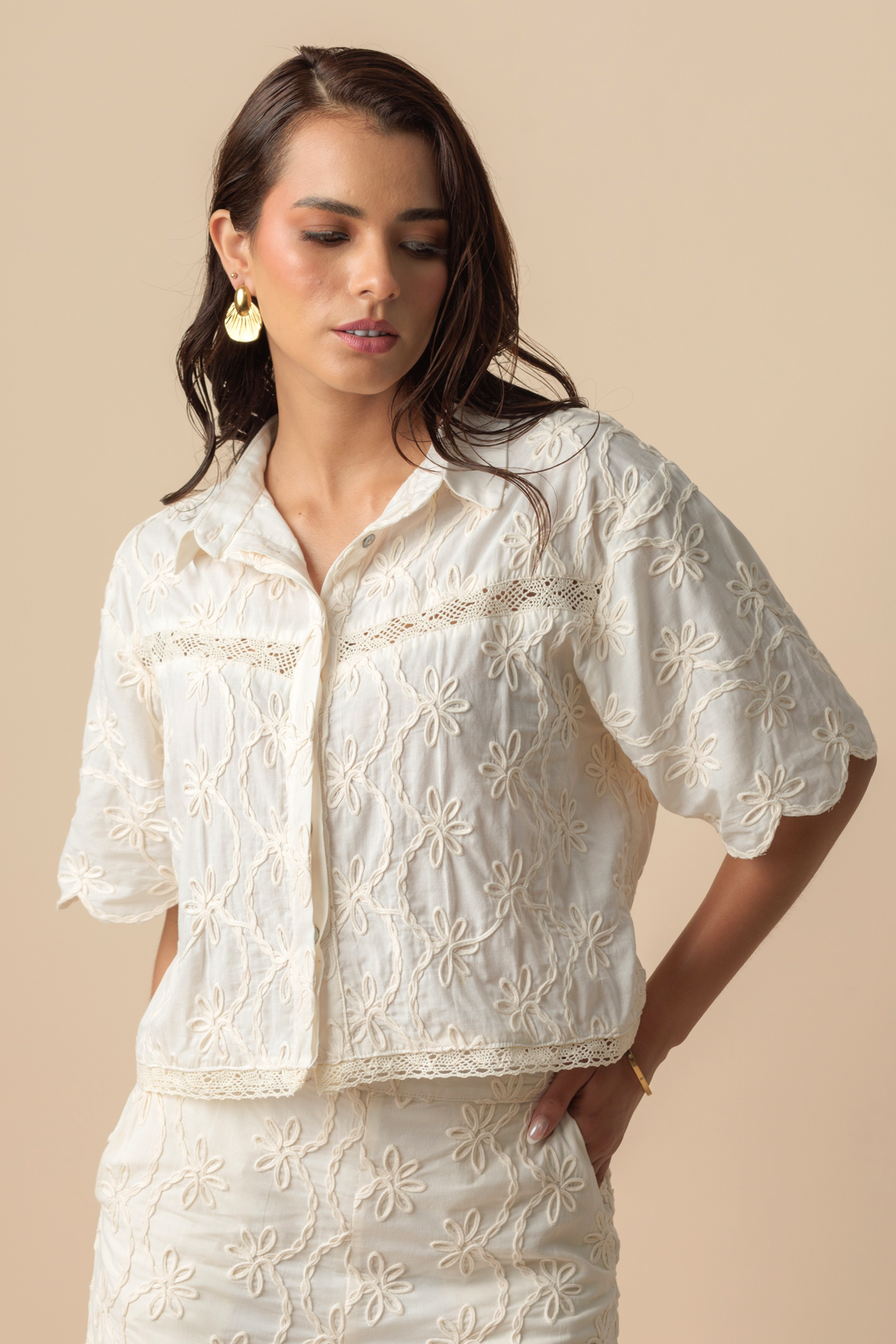 Blusa camisera Elara