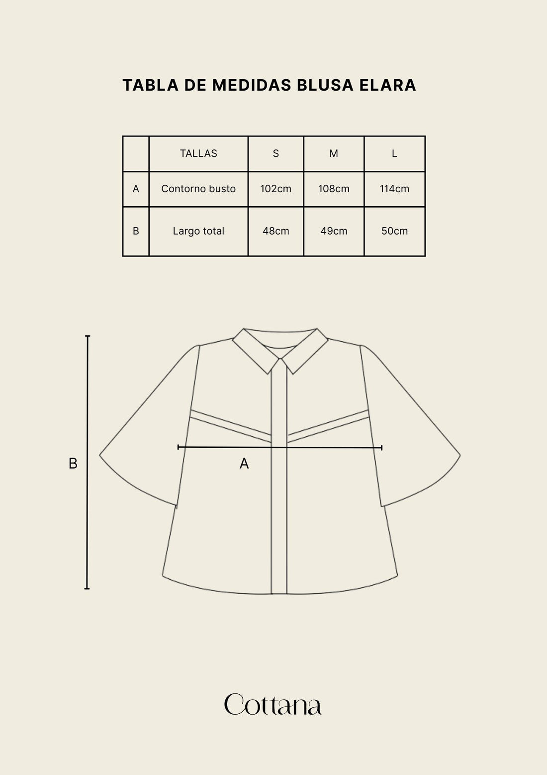 Blusa camisera Elara