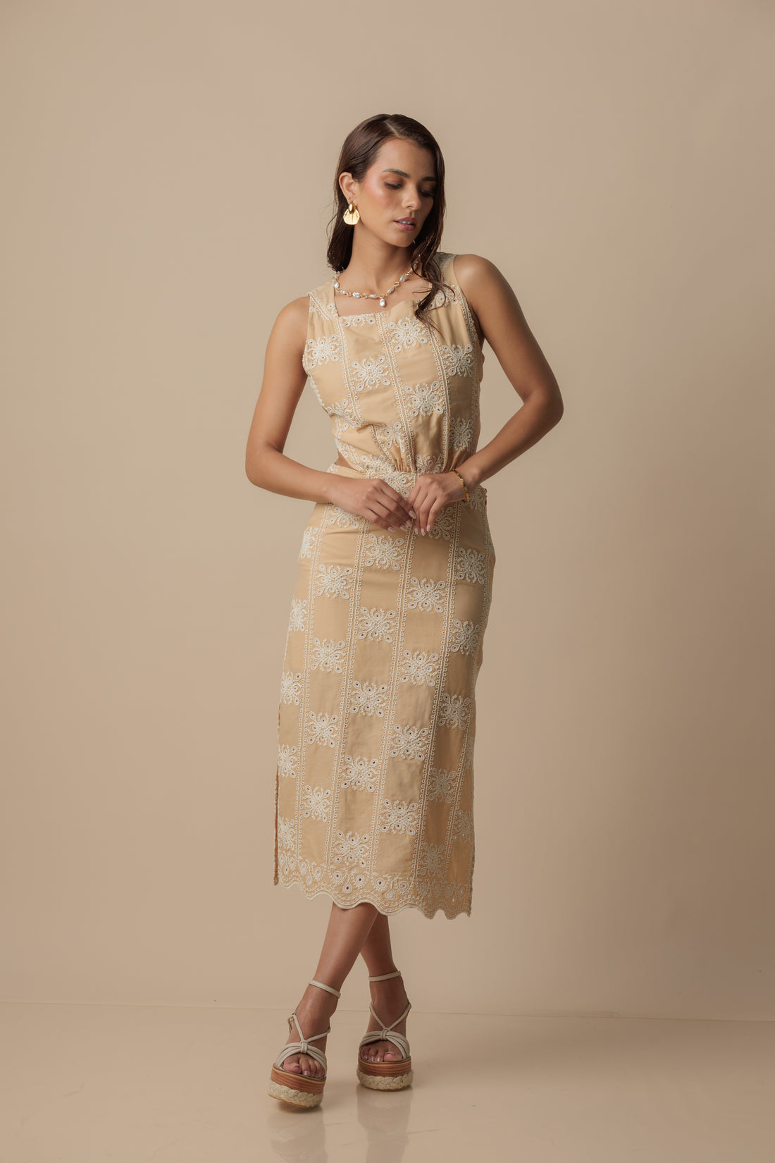 Vestido Salma Peach nude