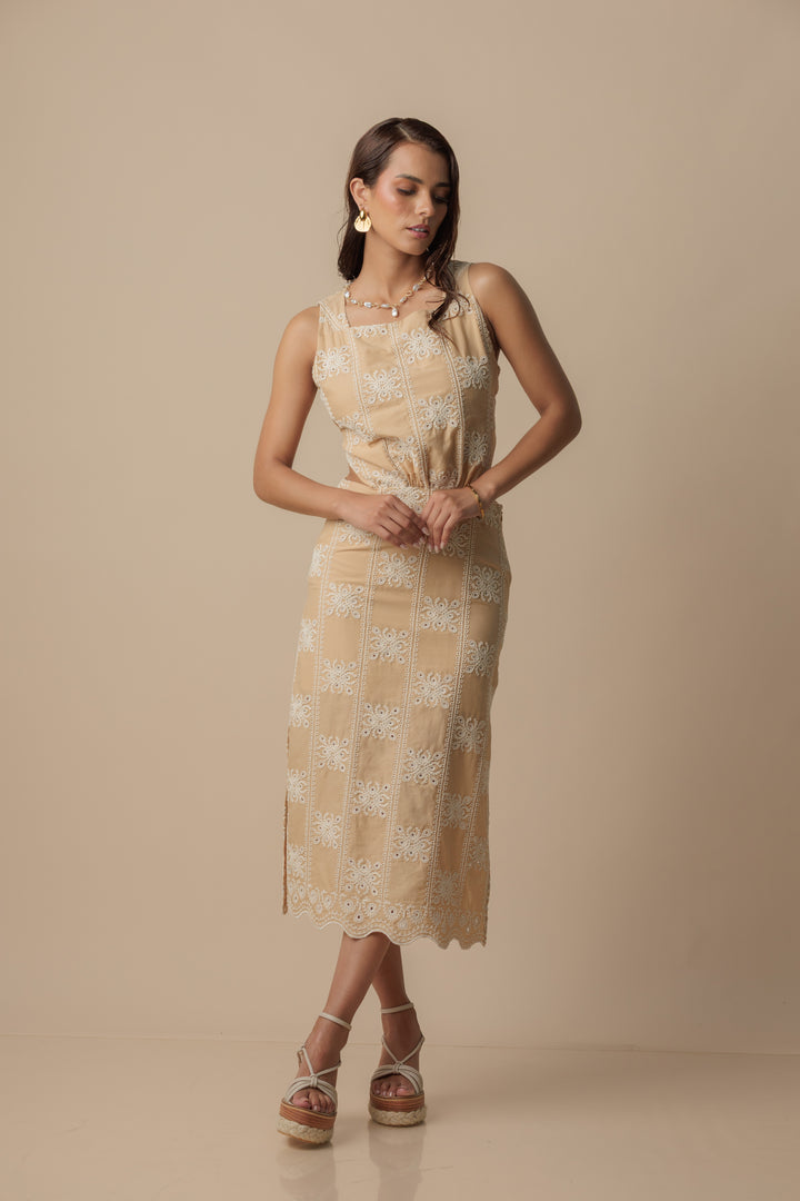 Vestido Salma Peach nude