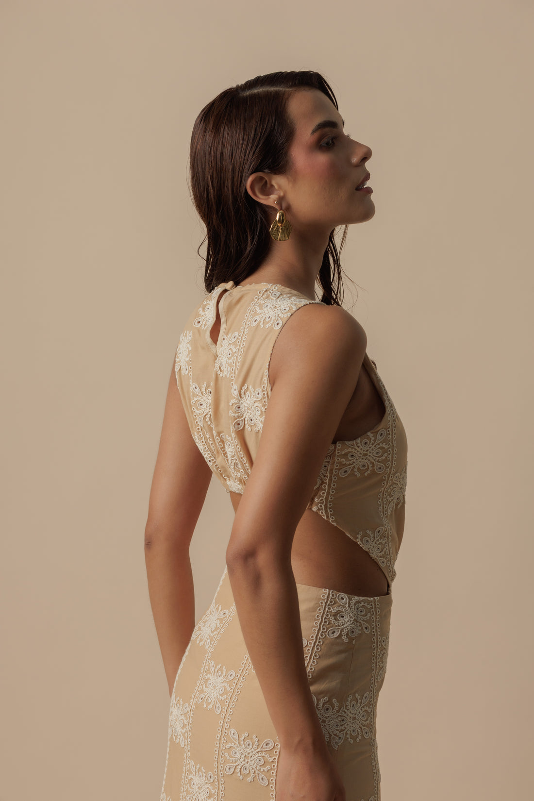 Vestido Salma Peach nude