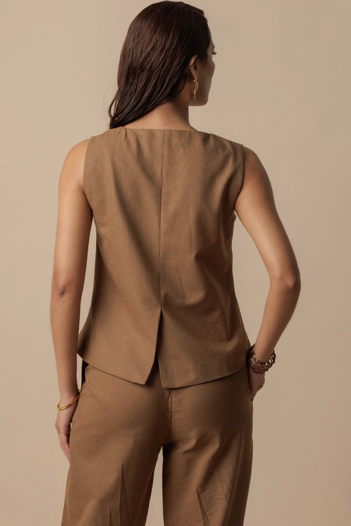 Chaleco sastre Solea Chocolate