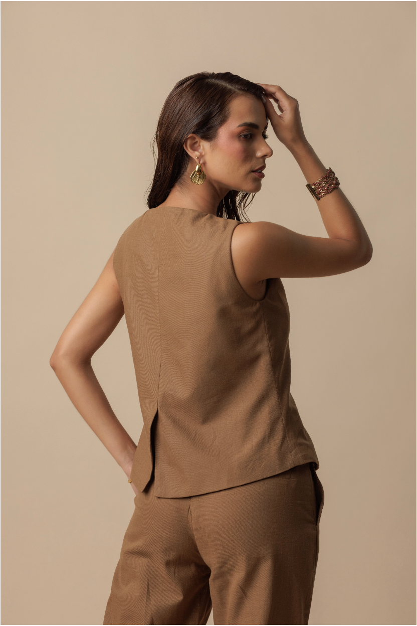 Chaleco sastre Solea Chocolate